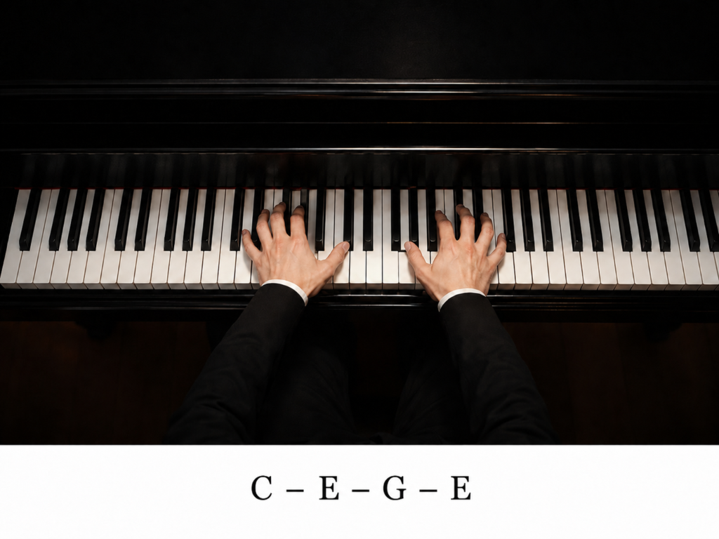 belajar piano pop